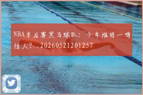 NBA季后赛黑马球队：今年谁将一鸣惊人？_20260521201257